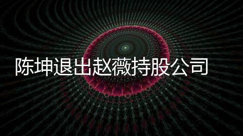 联退出薇陈无商坤已公司业关 目前赵赵薇陈坤持股