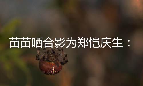 你的愿定能望一影为苗苗庆生郑恺晒合实现